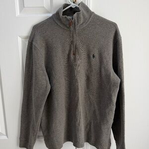 Polo Ralph Lauren Gray ¼ Zip Pullover Sweater – Men’s Large